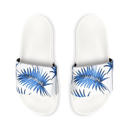 "Sapphire Palm Serenity" Men's Beach Sandals