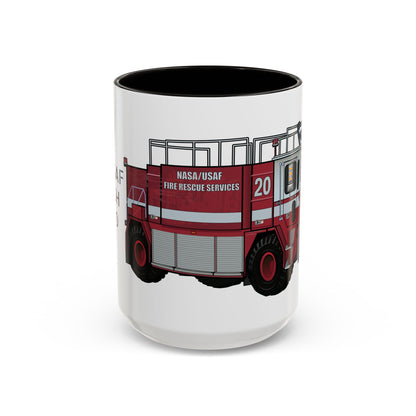 NASA / USAF Oshkosh T-1500 Crash Fire Rescue Coffee Mug by Island Vibes For Life