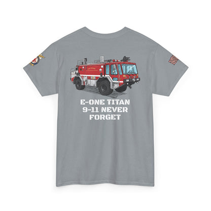 E-One Titan Foam 161 9-11 Pentagon Truck Fundraiser Tee by Island Vibes For Life