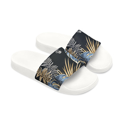 "Paradise Palms at Midnight" Women's Beach Sandals