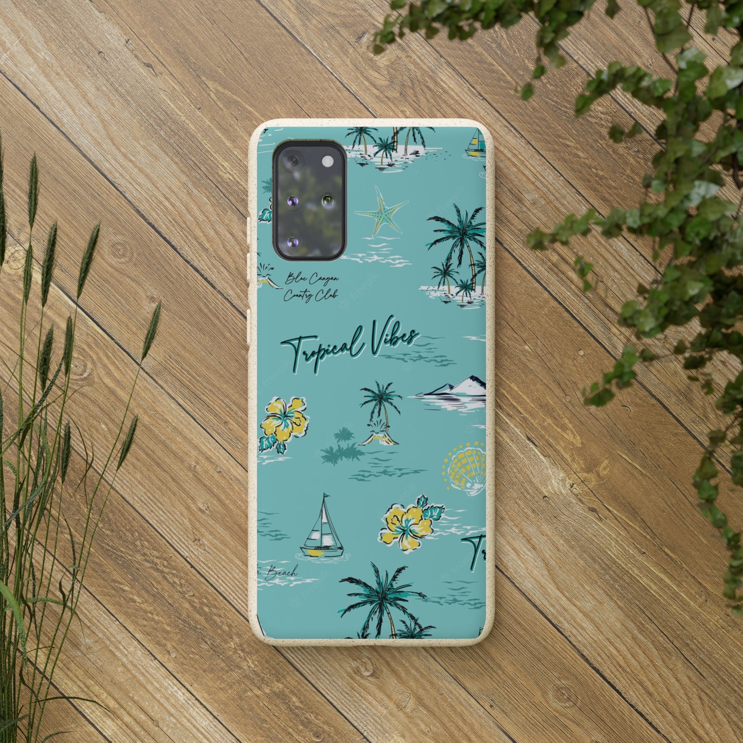 "Tropical Vibes" Eco Biodegradable Phone Cases - iPhone and Galaxy