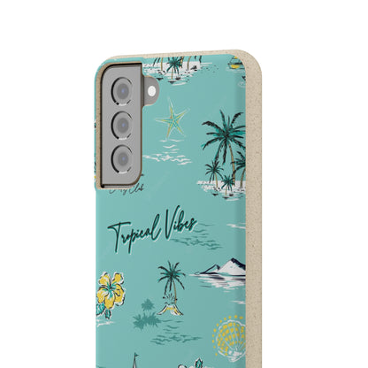 "Tropical Vibes" Eco Biodegradable Phone Cases - iPhone and Galaxy