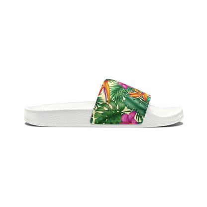 "Bird of Paradise Delight" Men's Beach Sandals