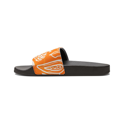 "Orange Pineapple Papaya Fusion" Women's Beach Sandals