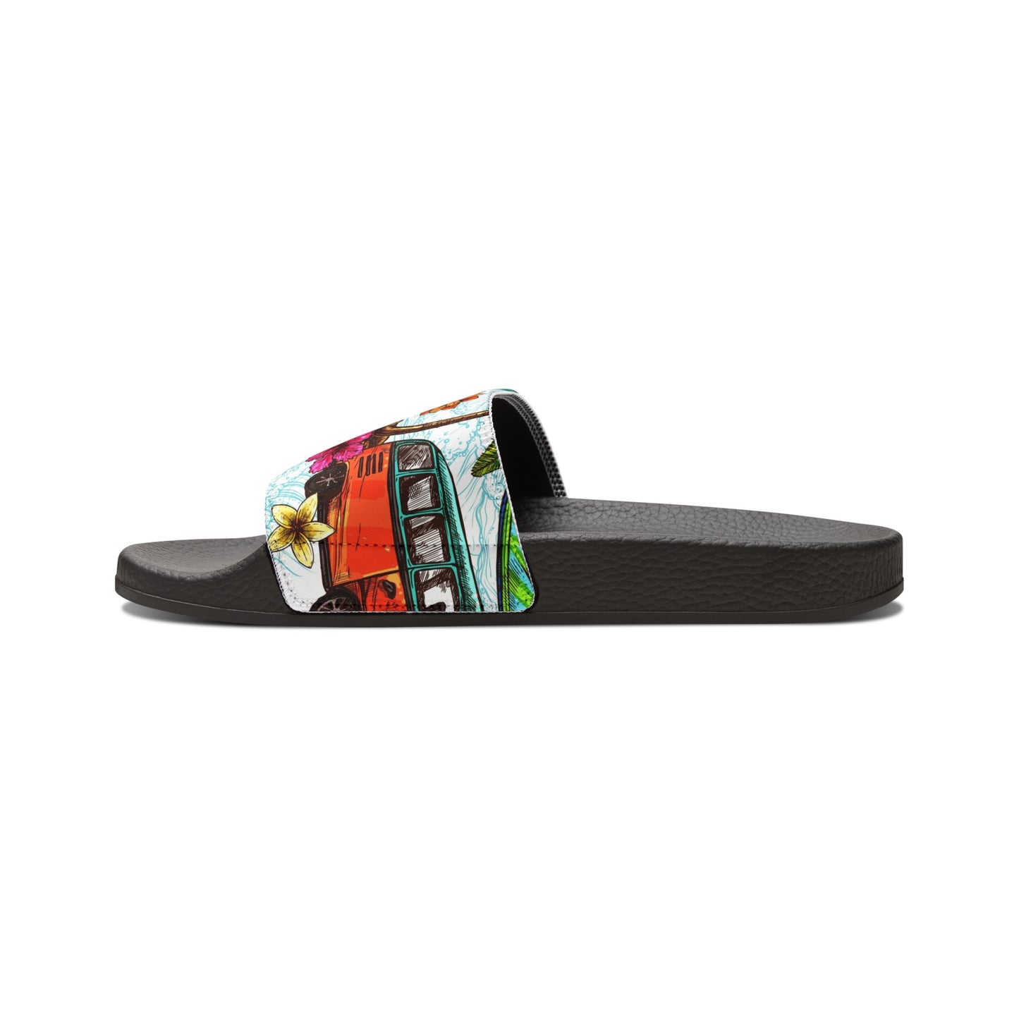 "Microbus and Surfboards" Women's Beach Sandals