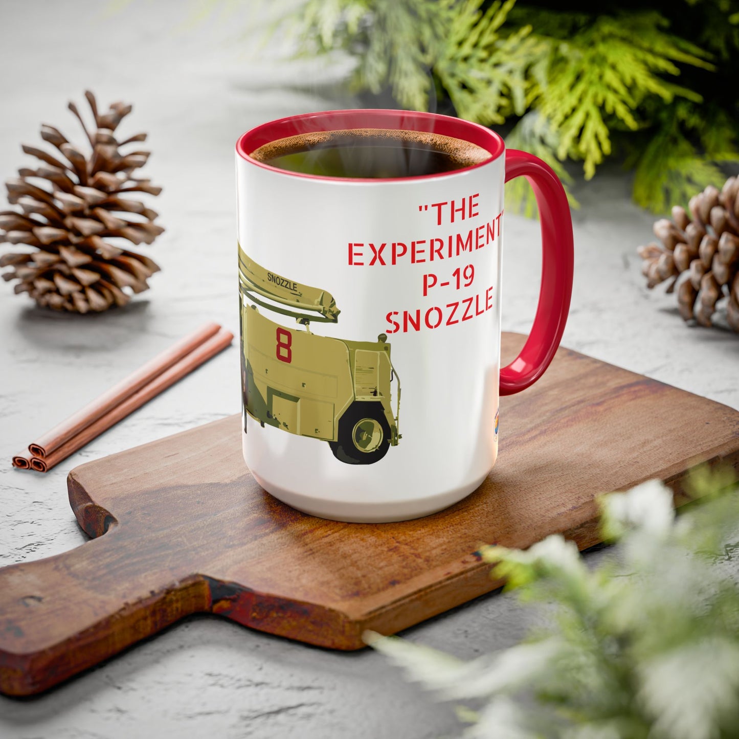 P-19 Experimental “Snozzle Test Rig” Crash Fire Rescue Coffee Mug by Island Vibes For Life
