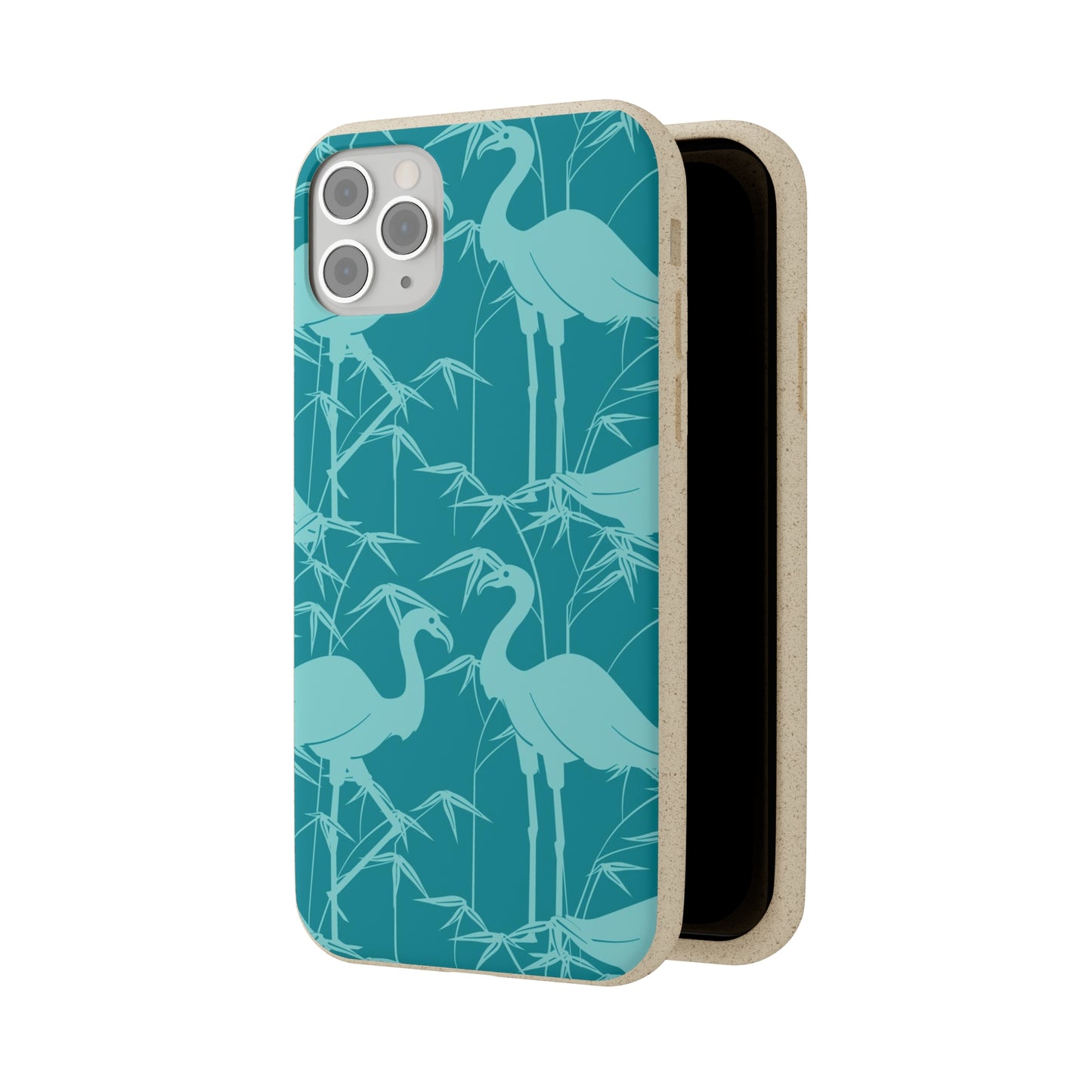 "Egrets in Teal" Eco Biodegradable Cases - iPhone and Galaxy