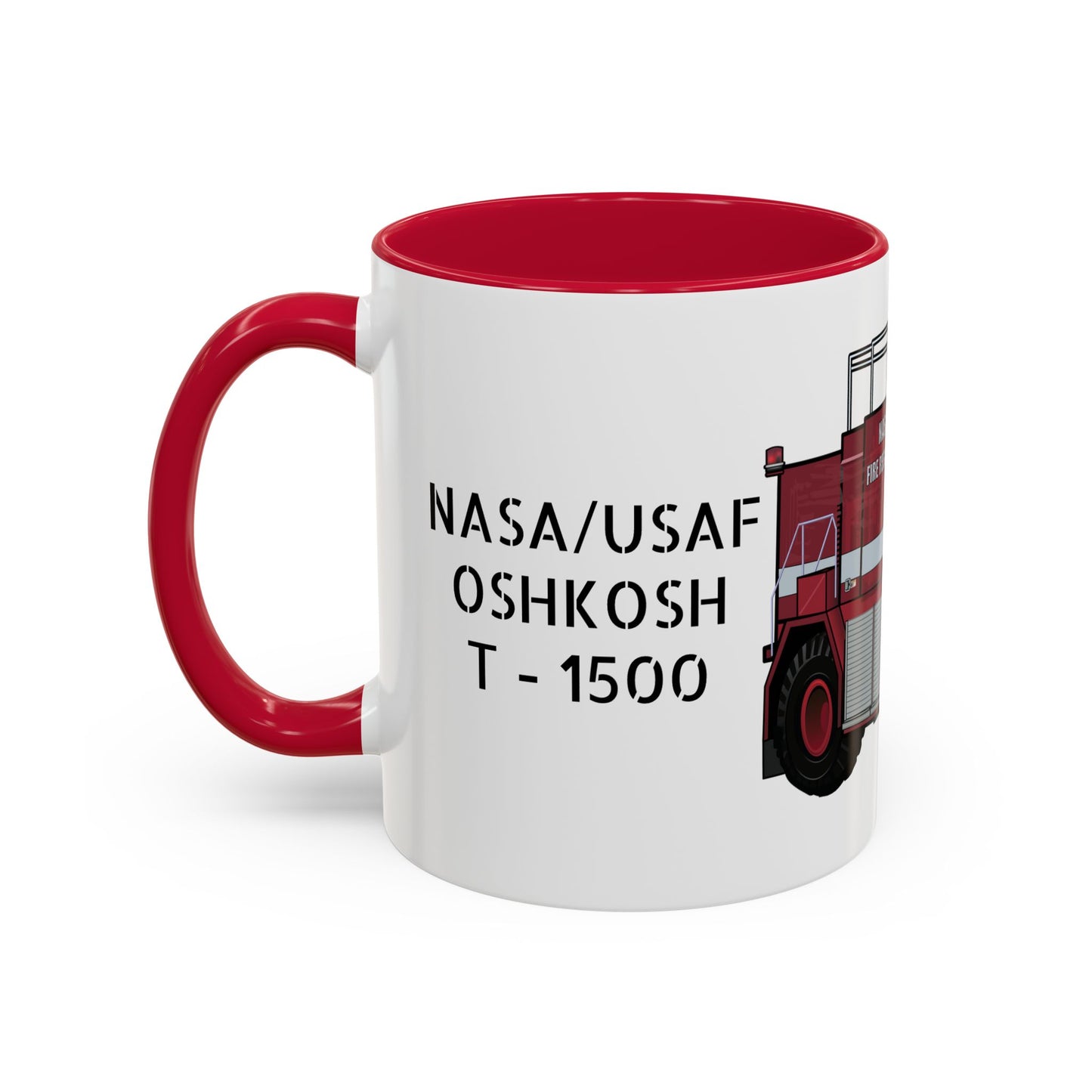 NASA / USAF Oshkosh T-1500 Crash Fire Rescue Coffee Mug by Island Vibes For Life