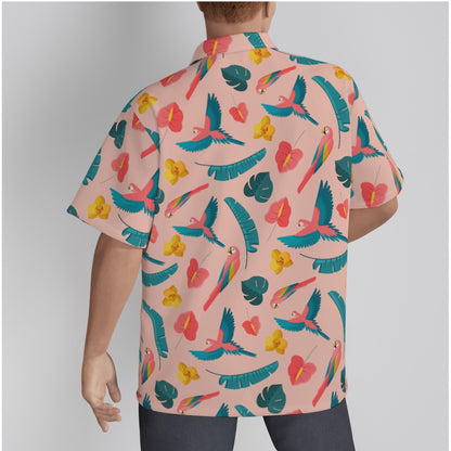 "Colorful Plumage" Hawaiian Shirt - Cotton