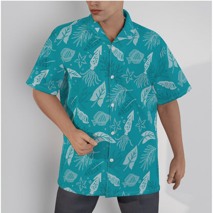 "Seaside Serenade" Hawaiian Shirt - Cotton