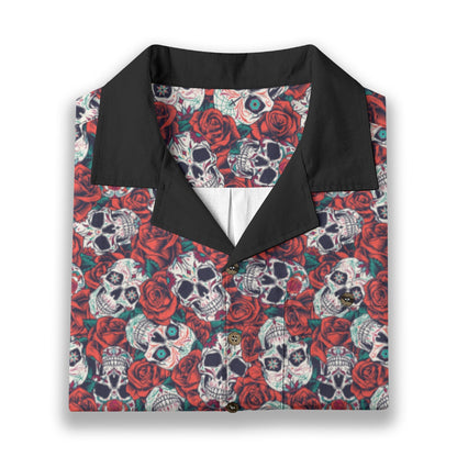 "Dia De Muertos in Roses" Cotton Celebration Shirt