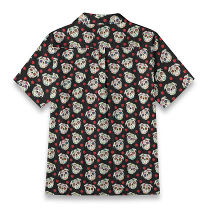 “Amor de Pug"  Día de Muertos Cotton Celebration Shirt