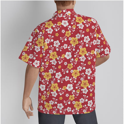 "Plum Crazy" Hawaiian Shirt - Cotton