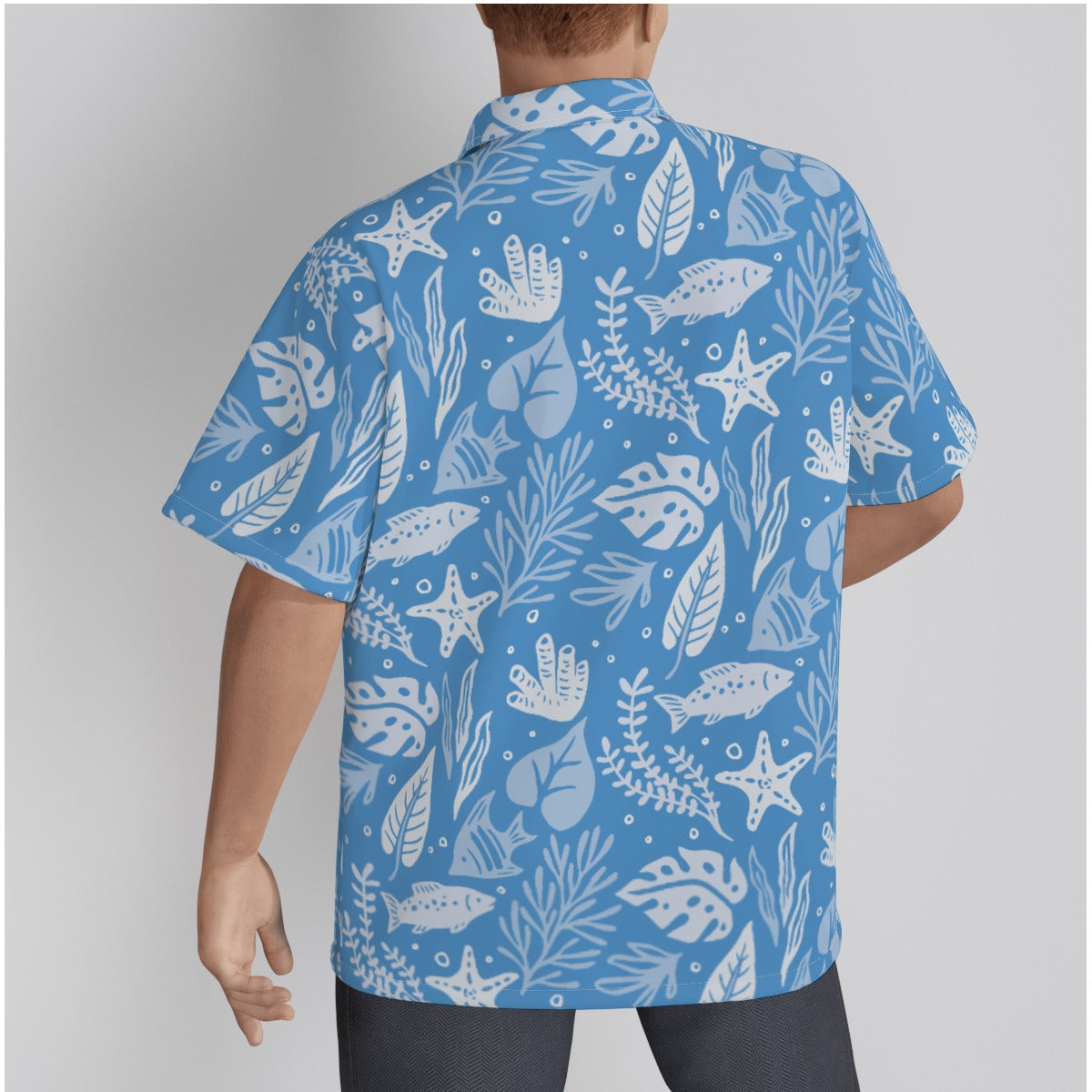 "Marine Marvels" Hawaiian Shirt - Cotton