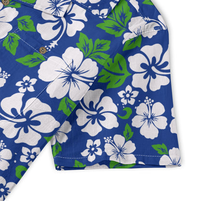 "Aloha Spirit Blooms" Hawaiian Shirt - 100% Cotton