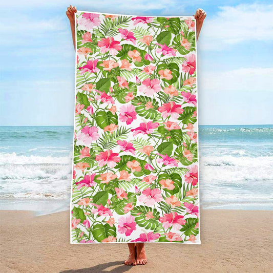 "Blooming Hibiscus" Beach Towel -From $29.99!