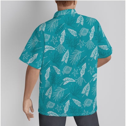 "Seaside Serenade" Hawaiian Shirt - Cotton