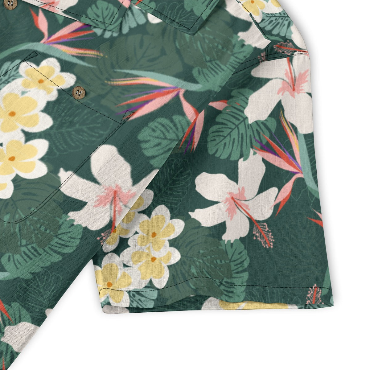 "Dark Allure" Hawaiian Shirt - 100% Cotton