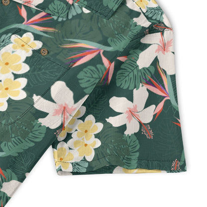 "Dark Allure" Hawaiian Shirt - 100% Cotton