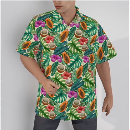 "Island Extravaganza" Hawaiian Shirt - Cotton