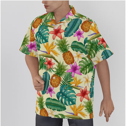 "Pineapple Infused" Hawaiian Shirt - Cotton