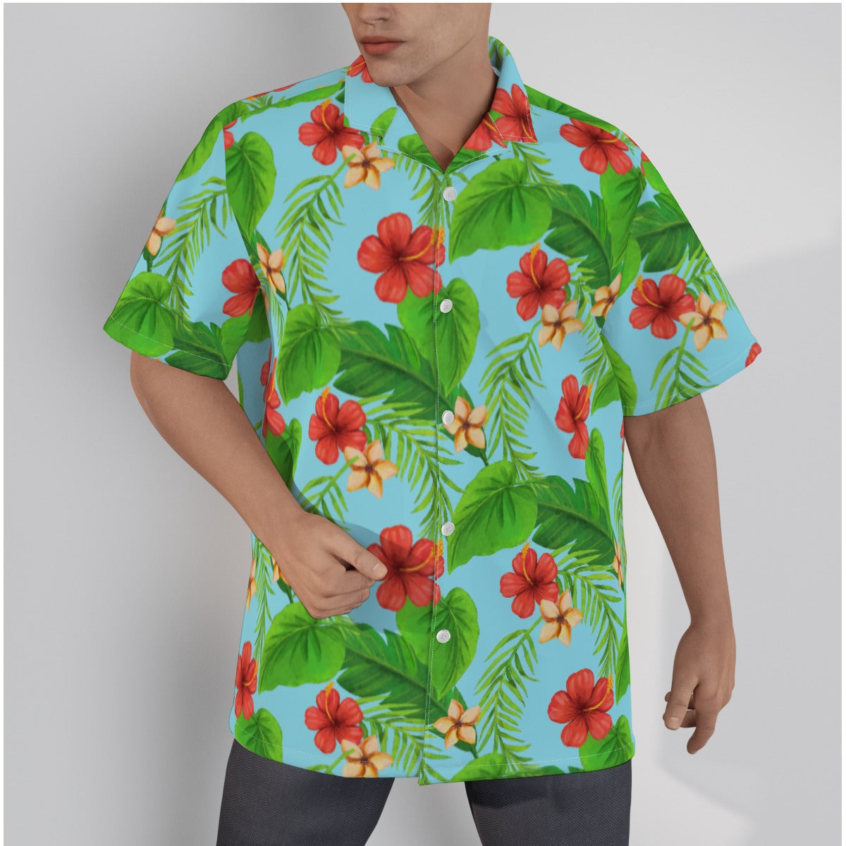 "Tropical Dreamscapes" Hawaiian Shirt - Cotton