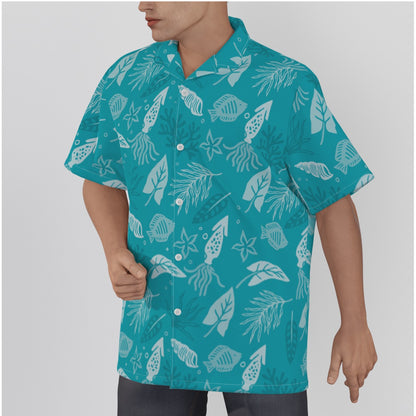 "Seaside Serenade" Hawaiian Shirt - Cotton