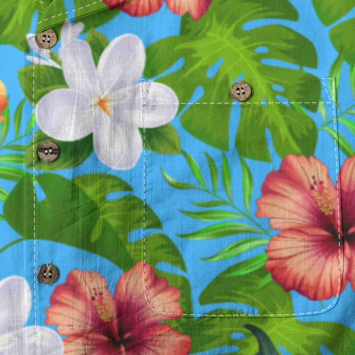 "Jungle Odyssey Hues: Rainforest Expedition" Hawaiian Shirt - 100% Cotton