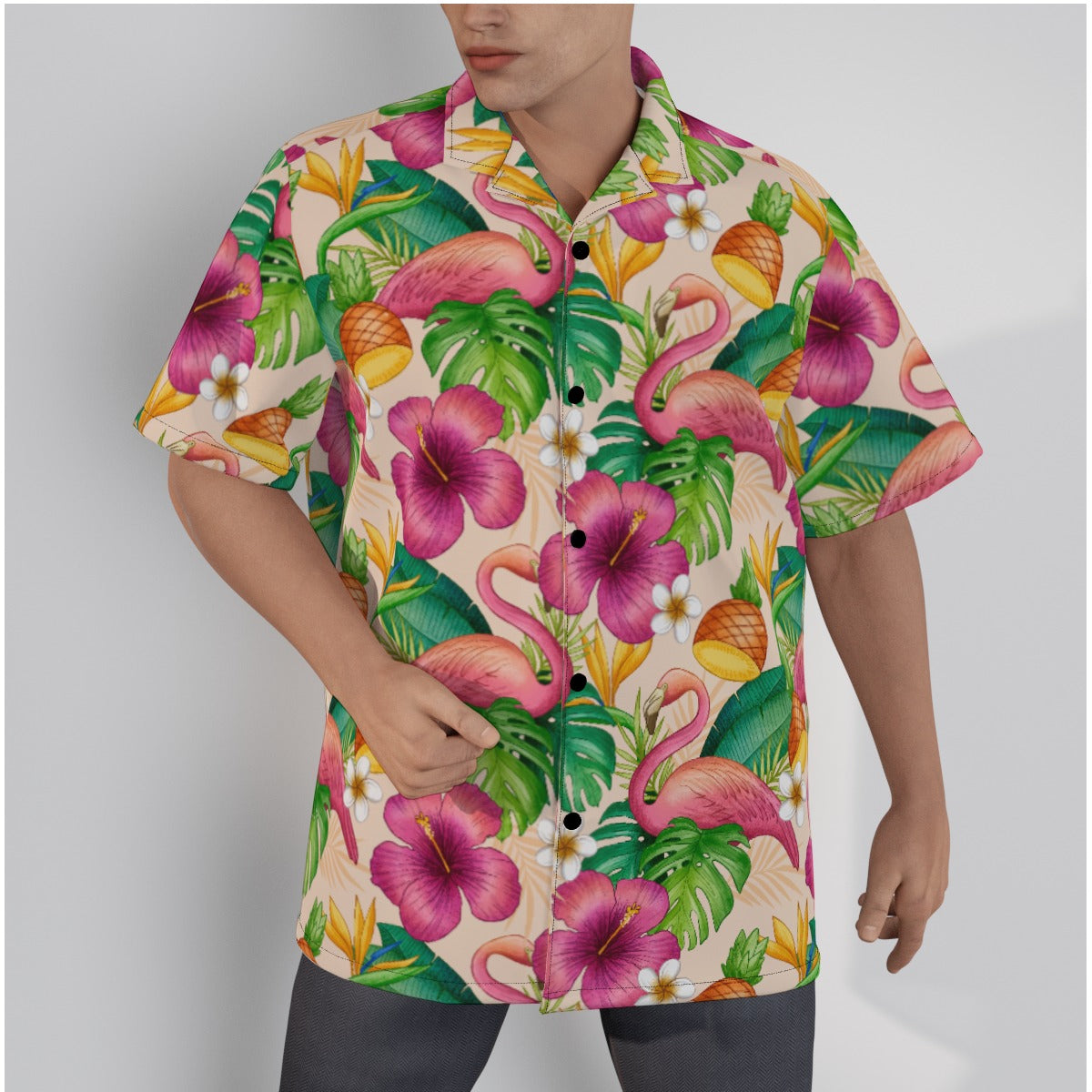 "Tropical Duo" Hawaiian Shirt - Cotton