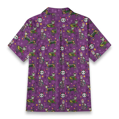 “El Gato Eterno” Día de Muertos Cotton Celebration Shirt