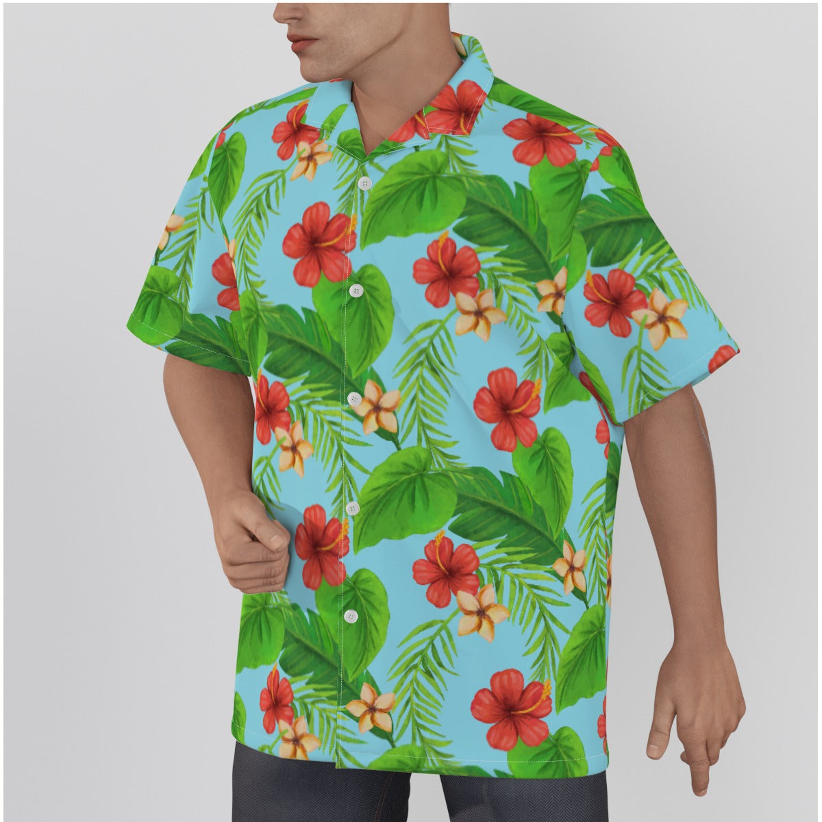 "Tropical Dreamscapes" Hawaiian Shirt - Cotton