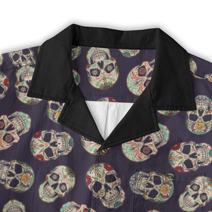"Dia De Muertos Darkness" Cotton Celebration Shirt