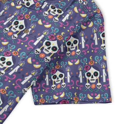 “Noches de Recuerdo” Día de Muertos Cotton Celebration Shirt