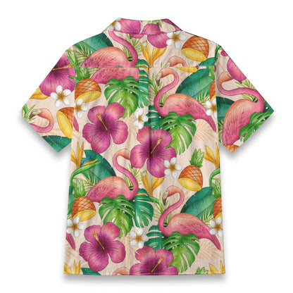 "Tropical Duo" Hawaiian Shirt - 100% Cotton