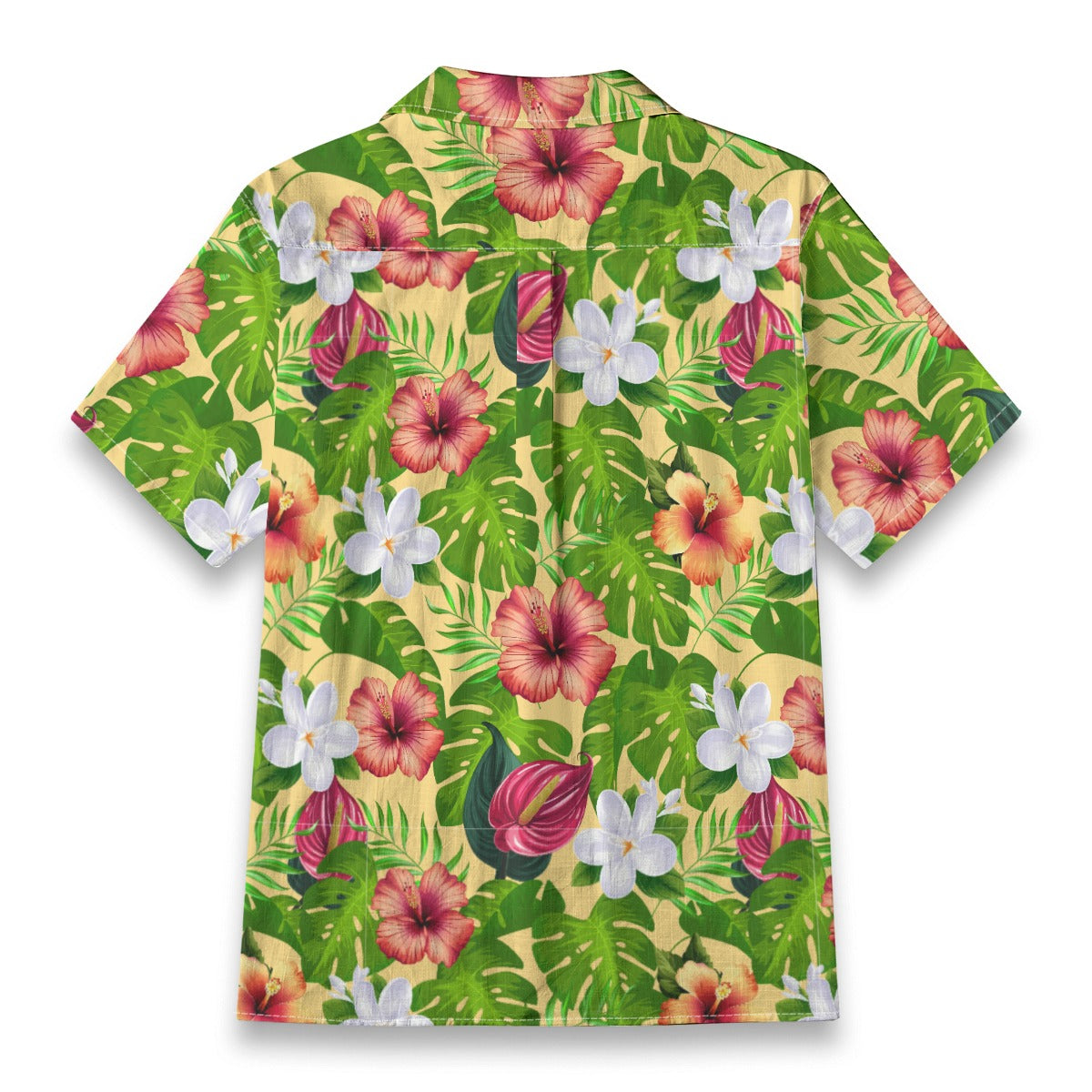 "Jungle Odyssey Hues: Golden Sun" Hawaiian Shirt - 100% Cotton