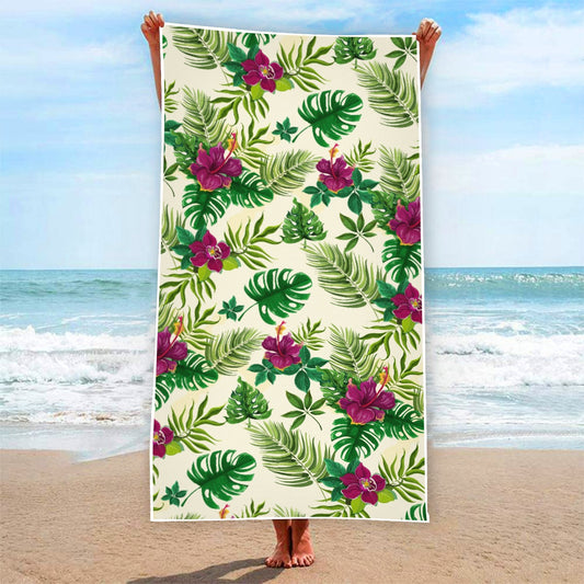 "Sunny Hibiscus Blooms"  Beach Towel -From $29.99!