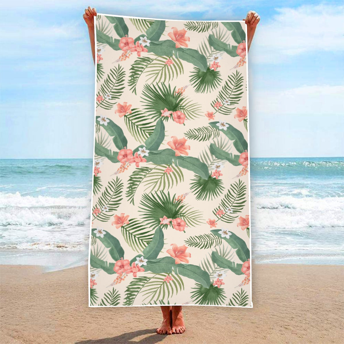 "Hibiscus Palm Oasis" Beach Towel -From $29.99!