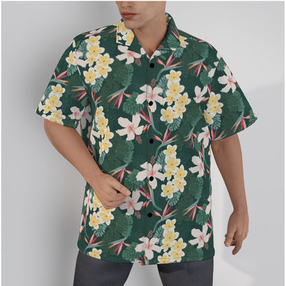 "Dark Allure" Hawaiian Shirt - Cotton