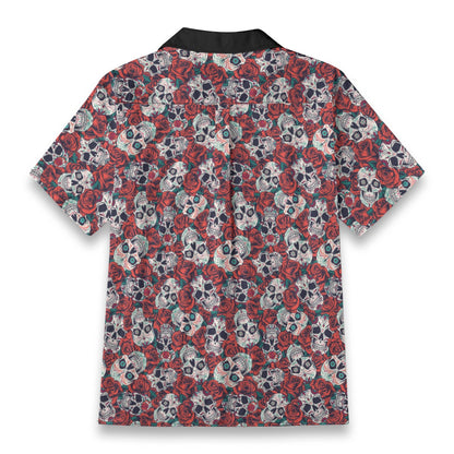 "Dia De Muertos in Roses" Cotton Celebration Shirt