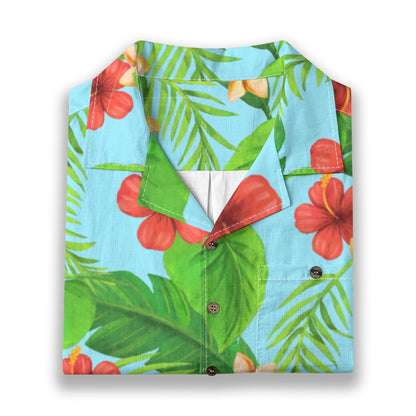 "Tropical Dreamscapes" Hawaiian Shirt - 100% Cotton