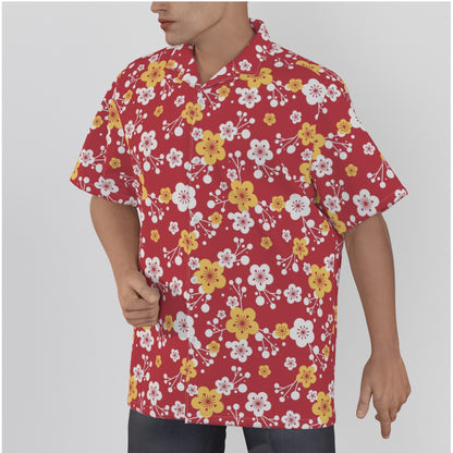 "Plum Crazy" Hawaiian Shirt - Cotton