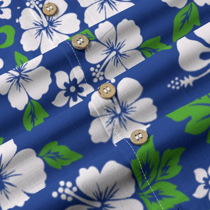 "Aloha Spirit Blooms" Hawaiian Shirt - 100% Cotton