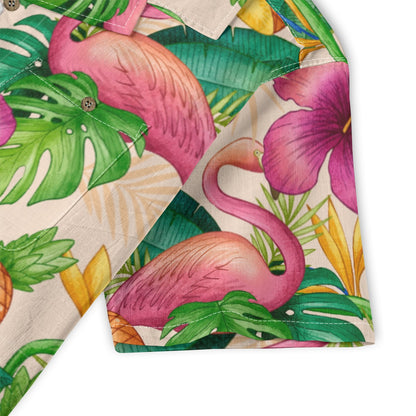 "Tropical Duo" Hawaiian Shirt - 100% Cotton