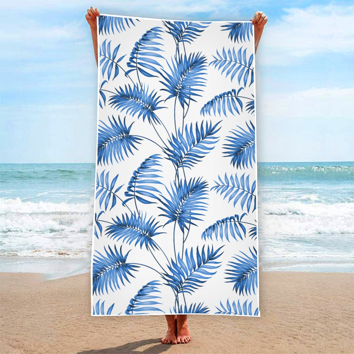 "Sapphire Palm Serenity"  Beach Towel -From $29.99!