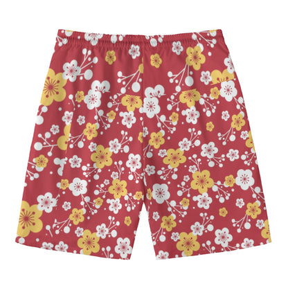 All-Over Print Men‘s Beach Shorts With Lining