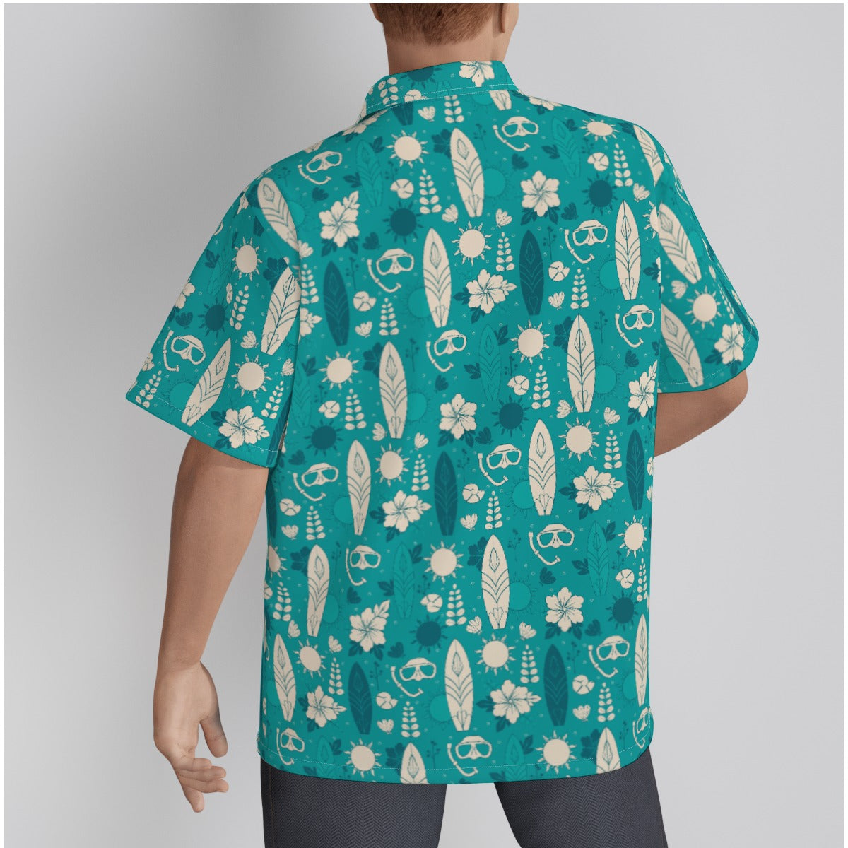 "Surf's Up! Dive Down!" Hawaiian Shirt - Cotton