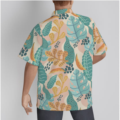 "Earthy Tropics Reverie" Hawaiian Shirt - Cotton