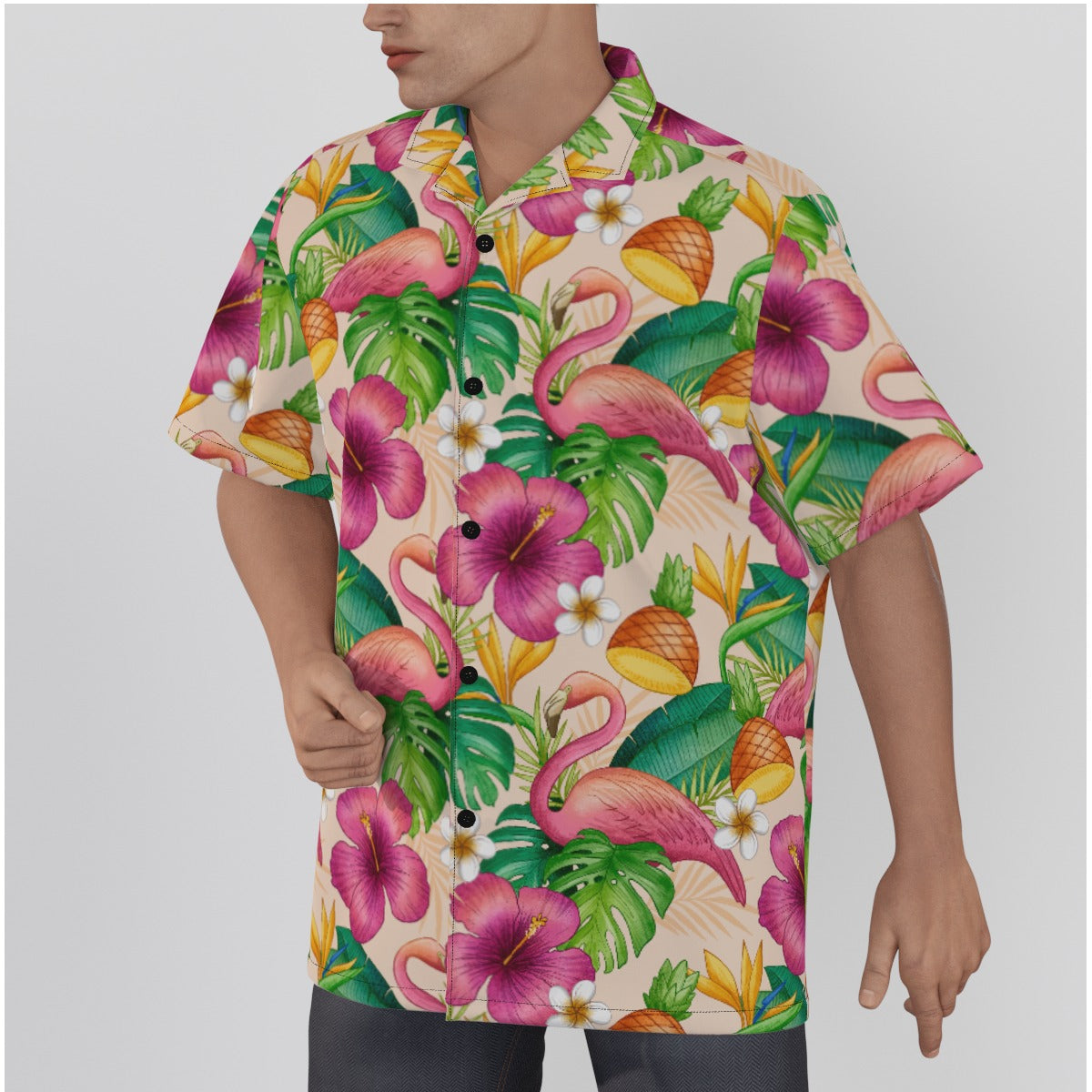 "Tropical Duo" Hawaiian Shirt - Cotton