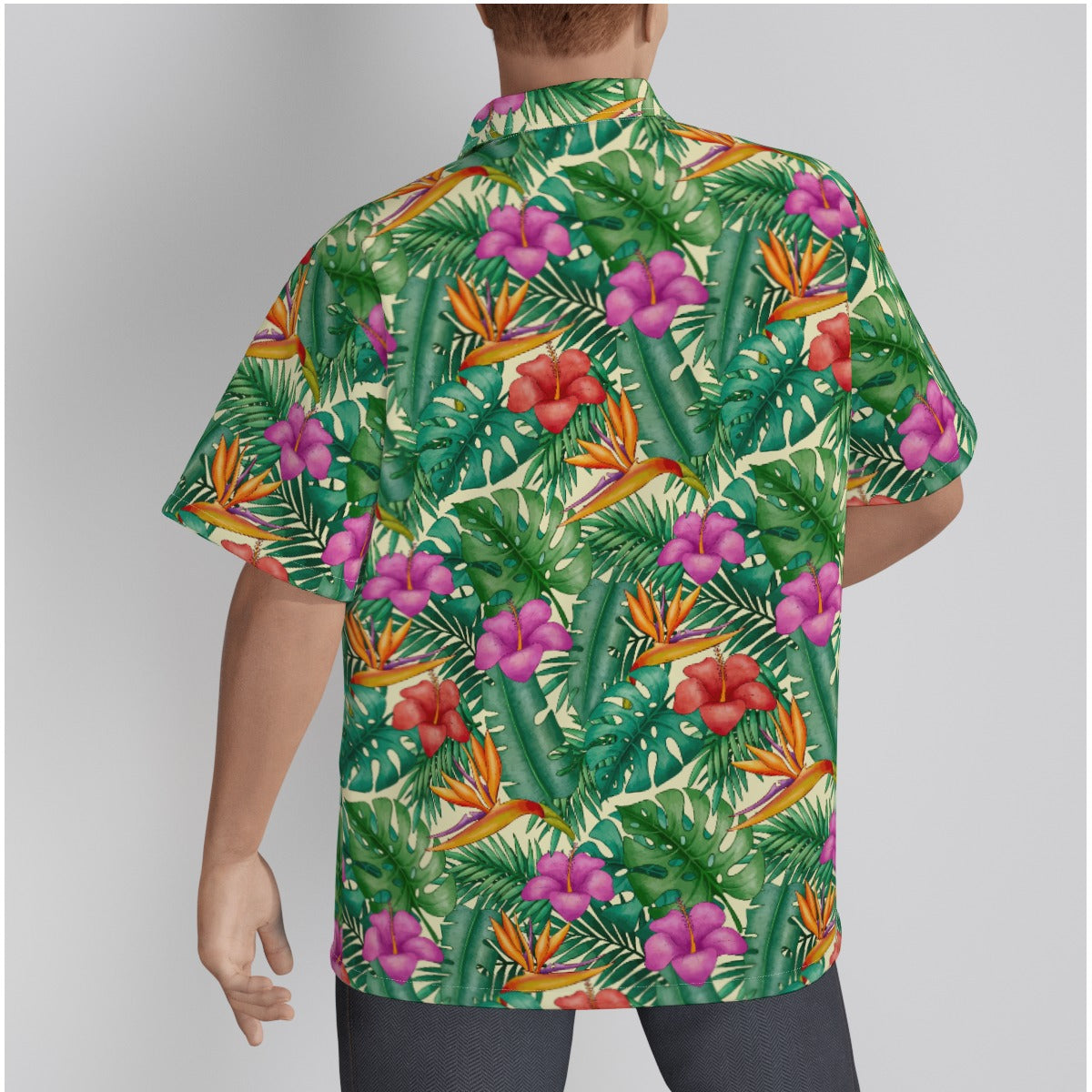 "Bird of Paradise Delight" Hawaiian Shirt - Cotton