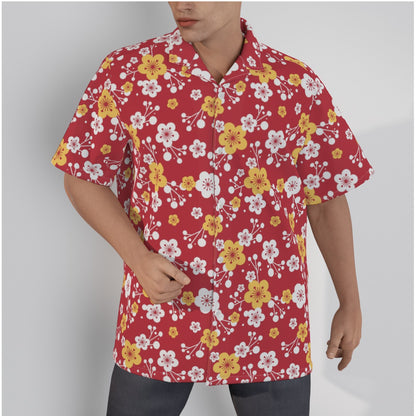 "Plum Crazy" Hawaiian Shirt - Cotton